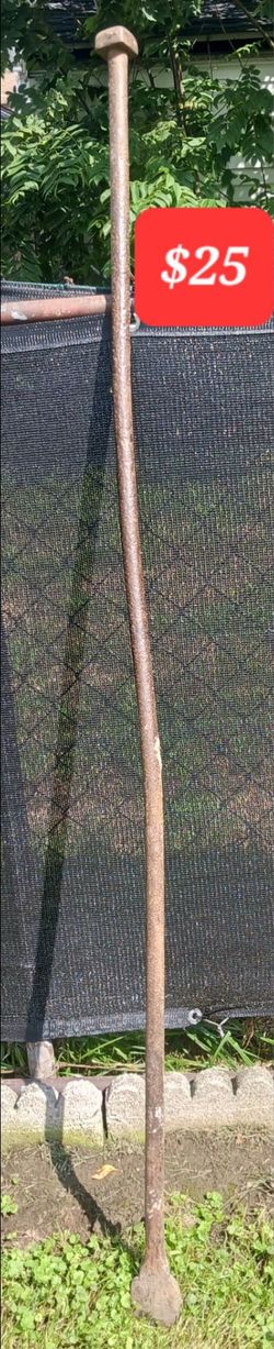 HEAVY-DUTY INDUSTRIAL PINCH BAR/TOE PRY BAR SQUARED STRIKING HEAD &  FLAT CURVED PRYING TOE ON THE ENDS