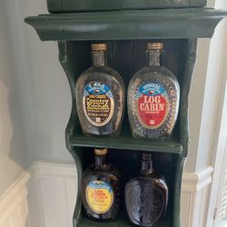 Vintage and Collectable Log Cabin Maple Syrup Bottles