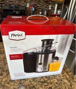 PARINI Cookware MULTI-SPEED POWER JUICER Fruit Vegetable STAINLESS STEEL Kitchen! $35 Firm