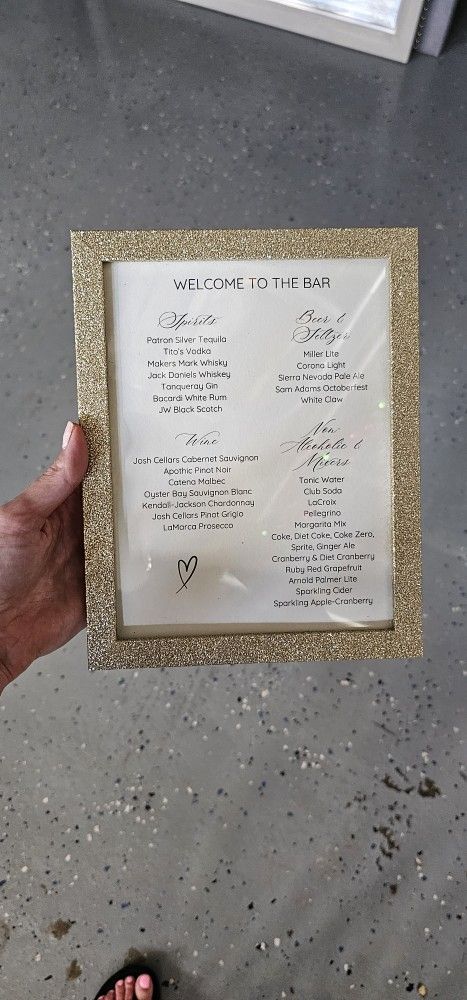Gold Sparkle Frame (8 Available)