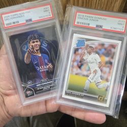 Graded Soccer Cards. 