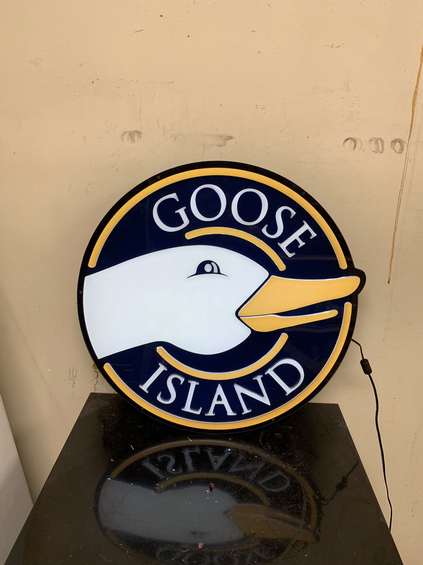 Goose Island led neon beer sign