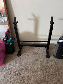 Adjustable Squat Stands / Barbell Racks - Great for Home Gym