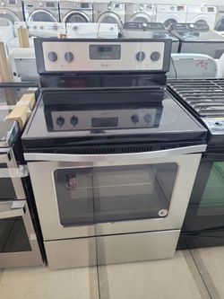 Whirlpool electric glasstop 4 burner stove