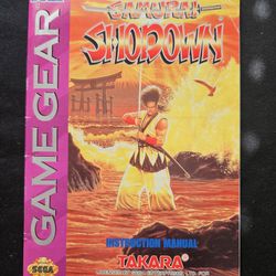Samurai Shodown for Sega Game Gear - Manual Only