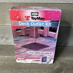 Hubbell Taymac Deck Outlet Kit DOCK32OZ Bronze Includes GFCI And Outdoor Box 