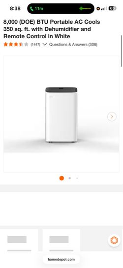Toshiba 8k btu portable AC