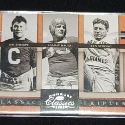 Jim Thrope 432/1000  Sammy Baugh Giants Redskins Ken Strong 