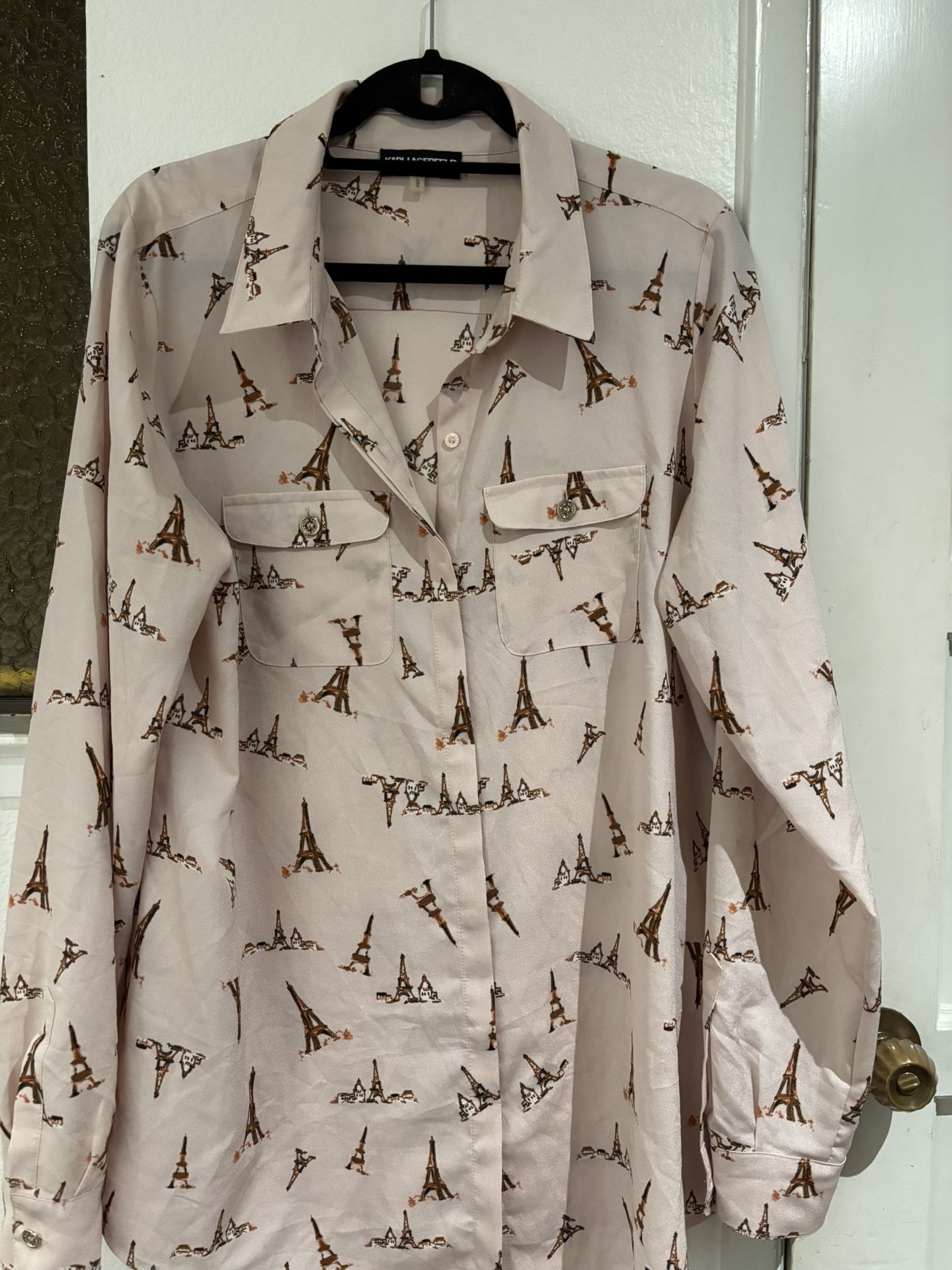Karl  Lagerfeld Blouse Size Large