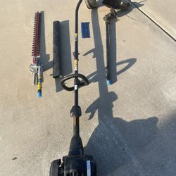 Poulan Pro, 17 in. 28cc 2-Cycle Gas Straight Shaft String Trimmer with attachments (BEST OFFER)