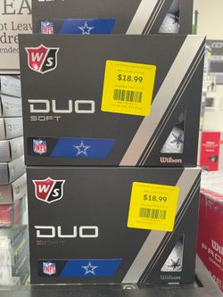 WILSON Staff Duo Soft NFL Golf Balls - Dallas Cowboys 12 Pack