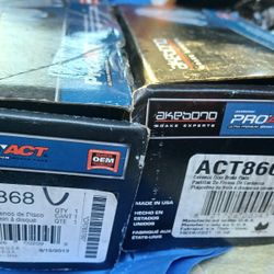PRO ACT FRONT AND REAR CERAMIC BRAKE PADS FOR 2015-2017 JEEP PATRIOT SPORT