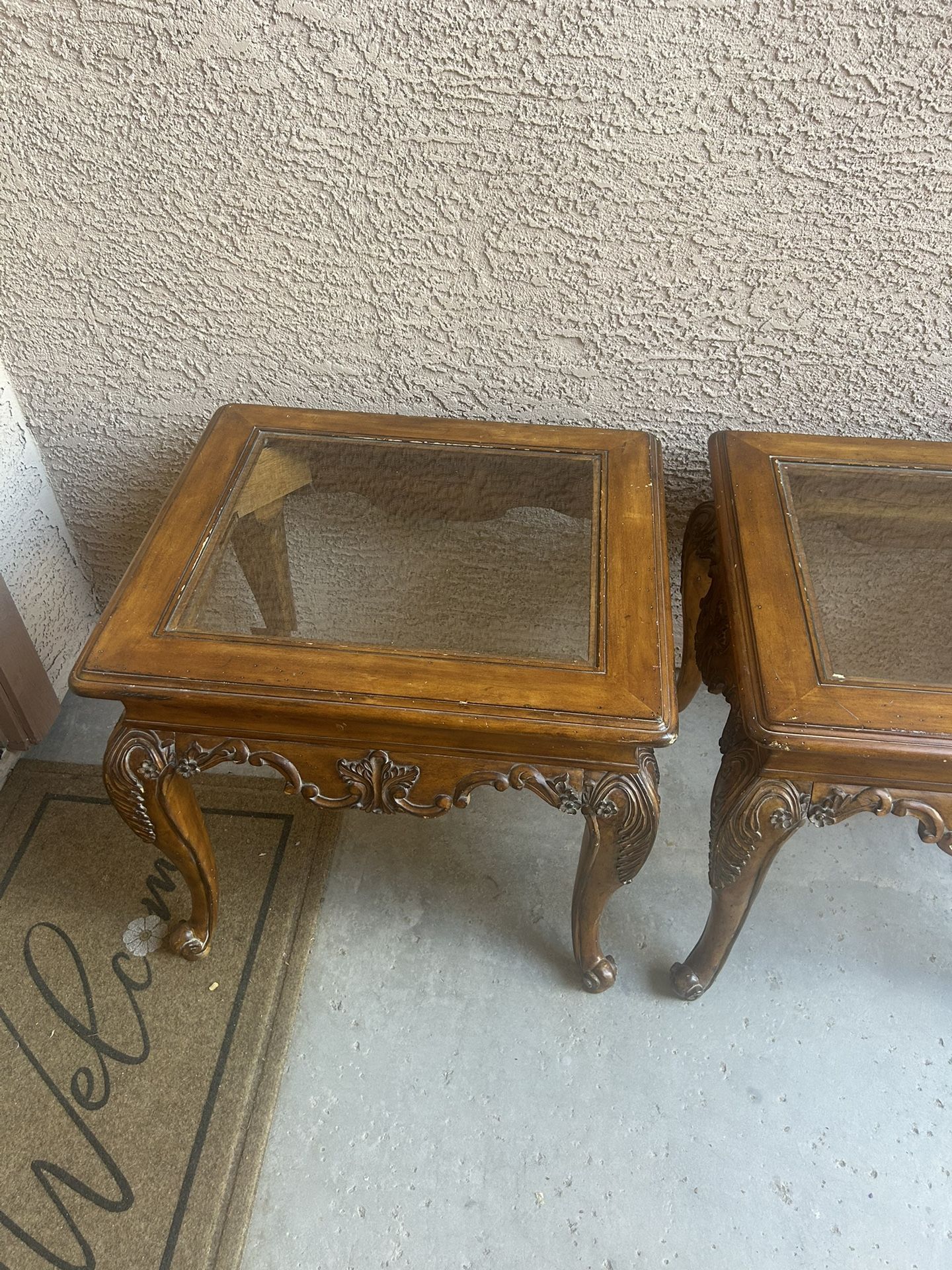 Coffee table and end tables
