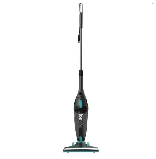 IonVac 3-in-1 Lightweight Corded Stick Vacuum Teal Blue 44.4 x 5.9 x 9.8 in