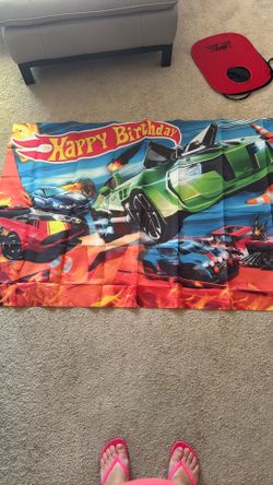 How Wheels Birthday Banner 