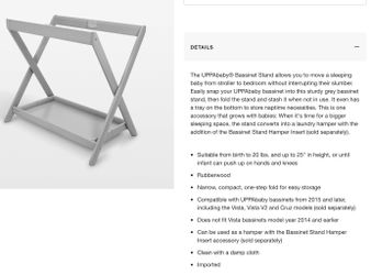 UPPAbaby Grey Bassinet Stand