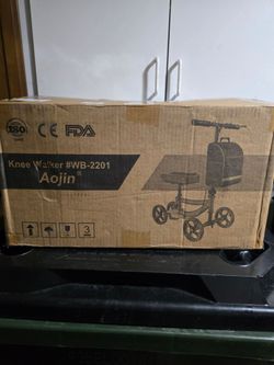 Aojin ​Steerable Knee Scooter / Knee Walker with Rear Shock Suspension