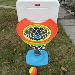 Fisher Price Grow to Pro Junior Basketball Hoop and Ball