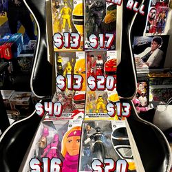 Lighting Collection Power Rangers Action Figures Lot