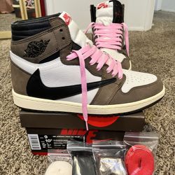 Nike Jordan 1 High Travis Scott Mocha Size 9 