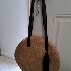 Round Woven Handbag