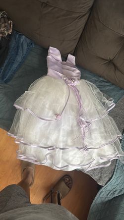 Girls Lavender Tulle Formal Dress