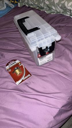 Lock box with lock and key