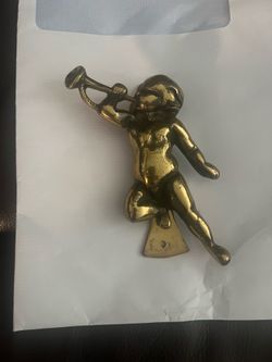 Antique brass door knocker
