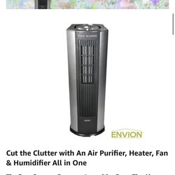 Envion by Boneco – Four Seasons FS200-4in1 Air Purifier, Heater, Fan & Humidifier – Multiple Function with True HEPA Air Purification - Removes Odors,
