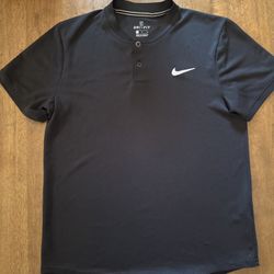 Nike Dri-FIT Men’s Polo Shirt Black Size M – Performance Golf Training Top