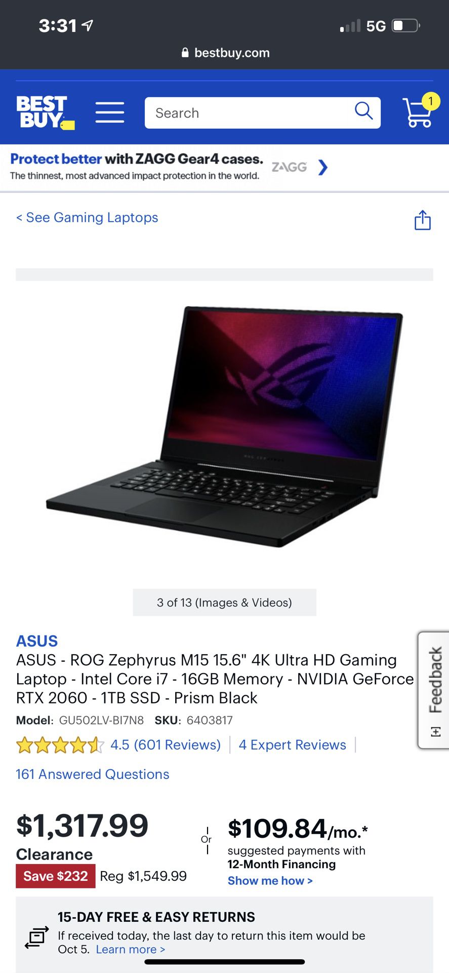asus gaming laptop   almost new rarely use it