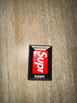 Supreme red box logo Zippo lighter with the zippo accessories