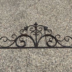 Excellent Condition Heavy Iron Outdoor Wall Decor