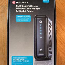 Motorola SURFboard eXtreme Wireless Cable Modem & Gigabit Router 