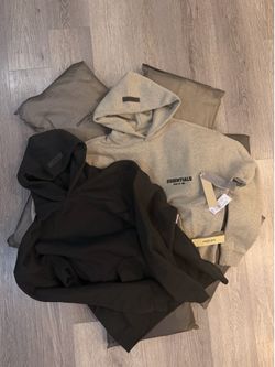 Essential Hoodies • Stretch Limo & Dark Oat