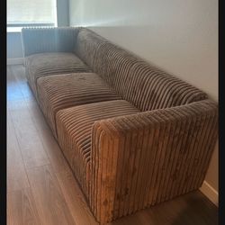 Sectional velvet Couch 8’1”