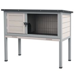 Elevated Rabbit Hutch, Wooden Bunny Cage