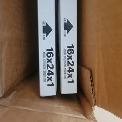 2 air filters for AC 16x24x1 NIB new