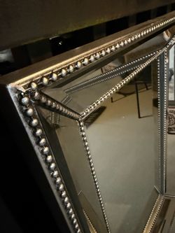 Two Elegant Luxury Beveled Mirrors – Glamorous Decorative Statement Piece  Description:  Beautiful decorative mirror featuring a stunning beveled mirr