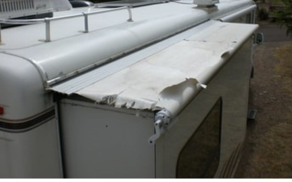 Broken Or Torn Rv Slide Topper Repair