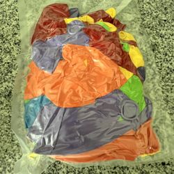 Colorful balloons with tape