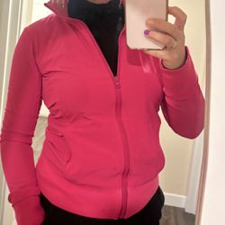Pink zip-up jacket