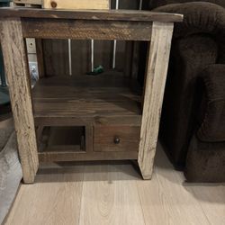 Rustic Beach End Table 
