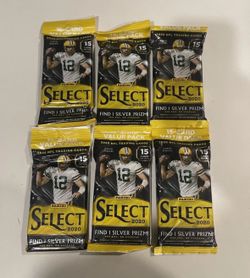 🔥NEW Panini Select 2020 NFL Football 15 Card Value Cello Fat Pack Lot