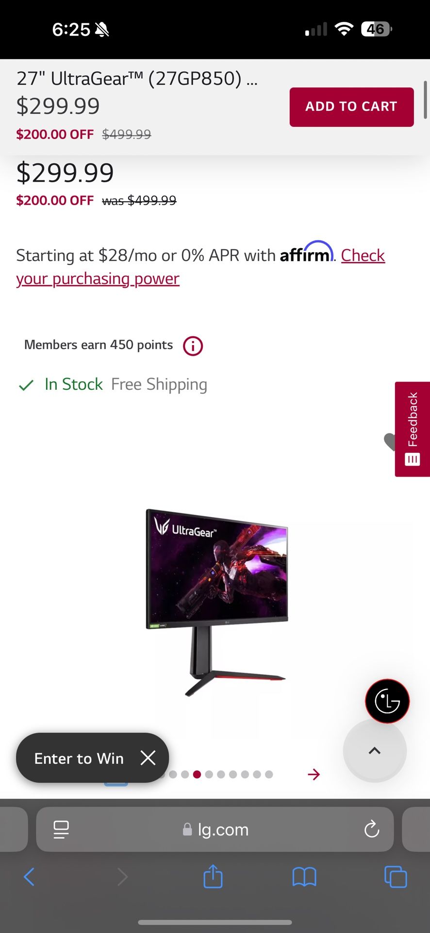 27" UltraGear QHD Nano IPS 1ms 165Hz HDR Monitor with G-SYNC® Compatibility