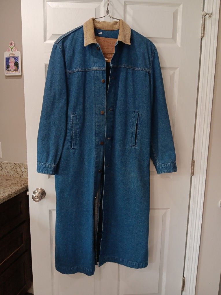 Levi Strauss & Company Long Denim Coat