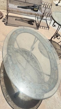 Glass table top