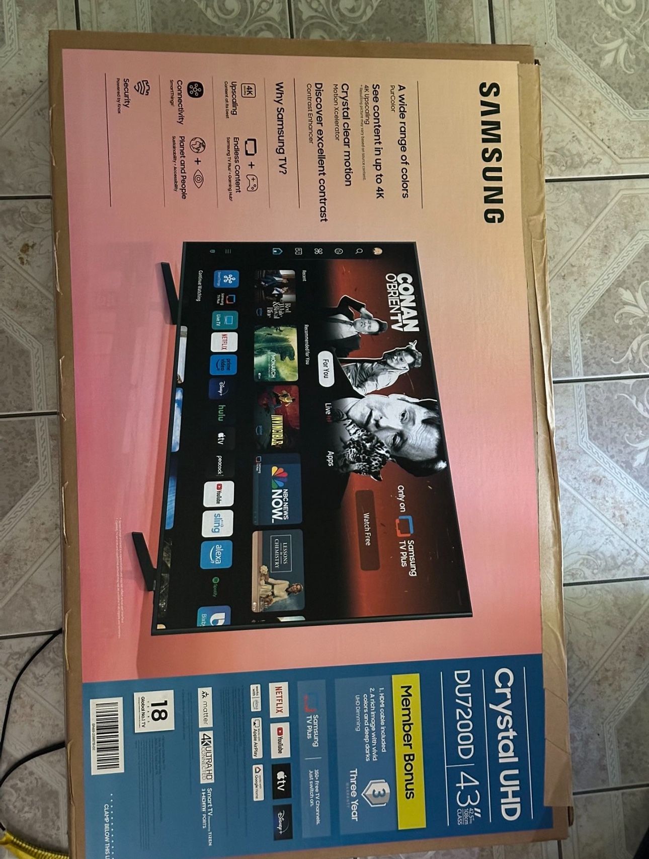 Samsung 43" 4K UHD Smart TV