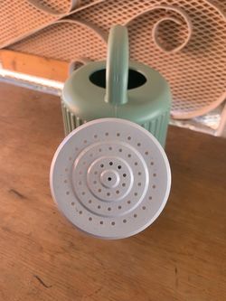 Brand New Green Plastic Watering Can with Rose Head