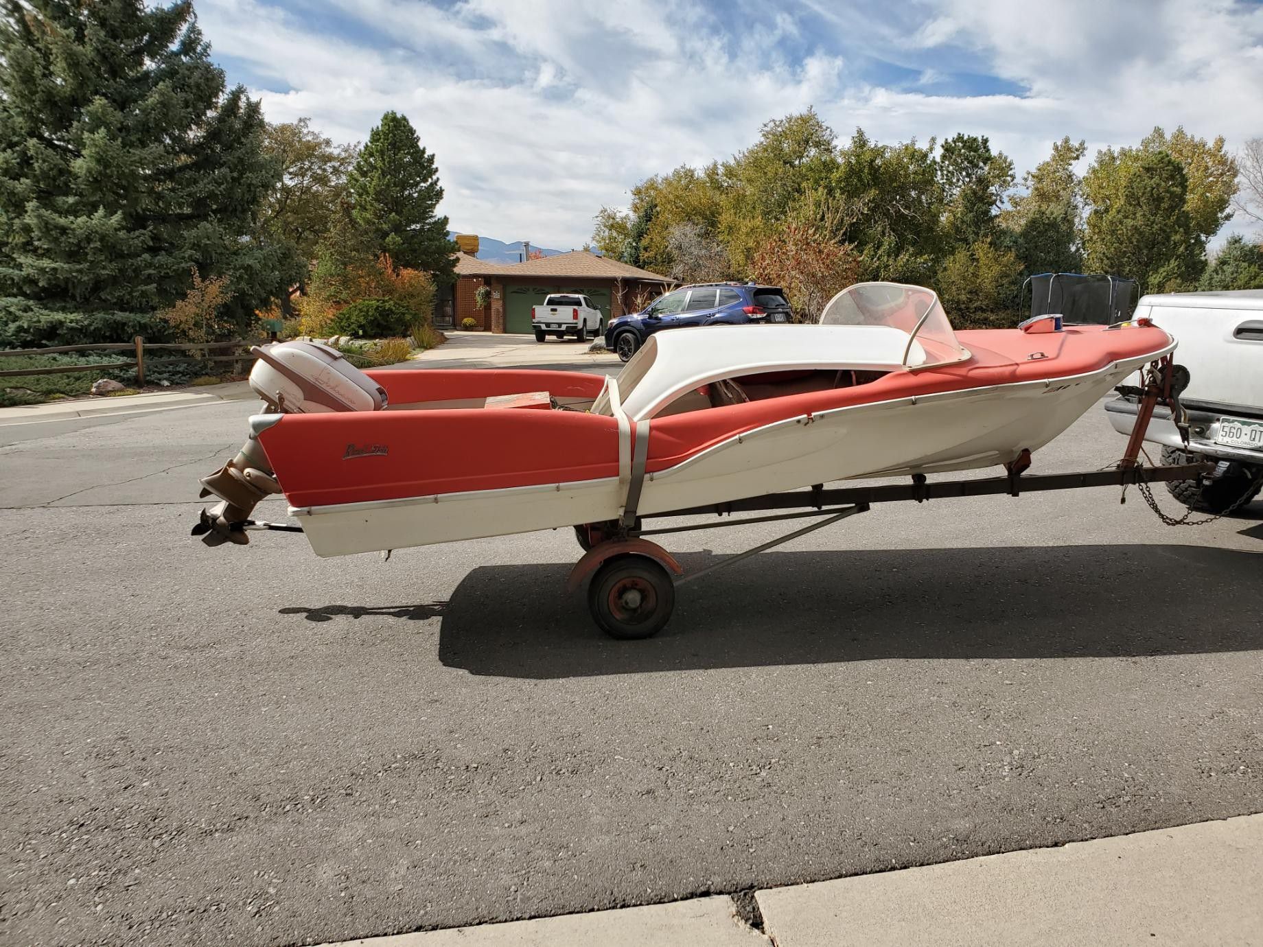 1958 Red Fish boat